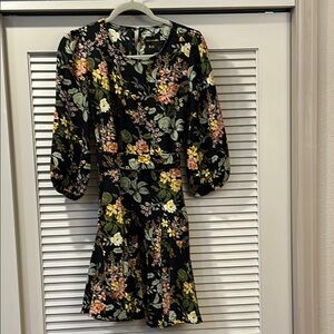 Sugar lips Floral Black Dress